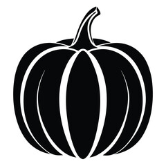 Pumpkin Illustration Symbolizing Autumn Harvest and Festive Holiday Celebrations Featuring an Intricate Design on a White Background
