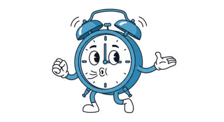 Isolated Cartoon Clock