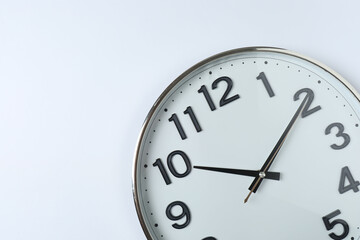 wall clock on a white background

