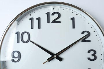 wall clock on a white background

