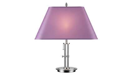Isolated Purple Desk Lamp
