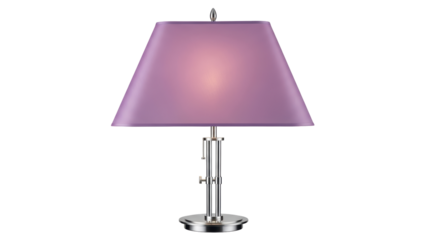 Isolated Purple Desk Lamp