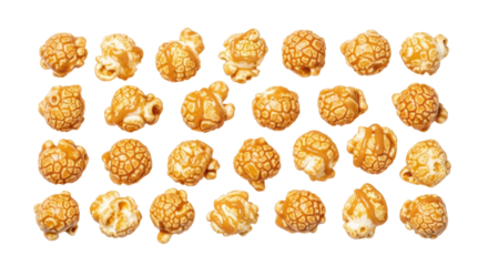 Isolated Caramel Popcorn