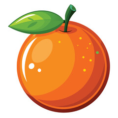 Vibrant Orange Still Life Delicious Citrus Fruit Arrangement Refreshing and Healthy Looking Oranges with Lush Green Leaves vector illustration