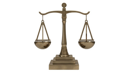 Isolated Scale of Justice