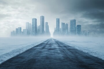 Empty urban landscape during lockdown evokes feelings of isolation and minimalism