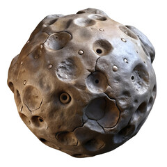 silver ball isolated on white