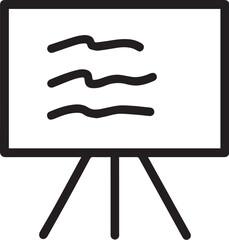 a vector icon of Whiteboard on white background.