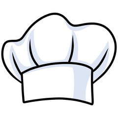 Chef Hat Vector Illustration Doodle Drawing Art Icon