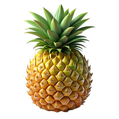 pineapple on white background