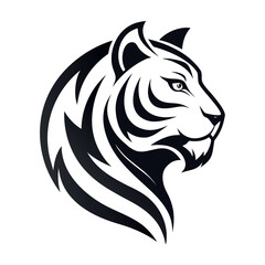  Tiger head logo icon vector illustration.