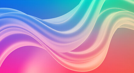 Abstract colorful wavy graphic design background.