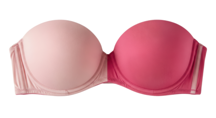Isolated Strapless Bra with Two Colors