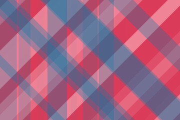 Abstract Geometric Plaid Pattern in Red and Blue