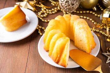 Christmas round bundt cake