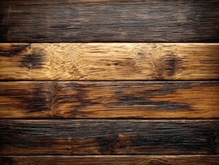 Fototapeta premium Textured wood planks in varying shades of brown