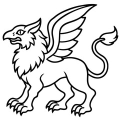Griffin Crest Vector Illustration