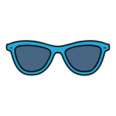 Fototapeta premium Sunglasses vector illustration white background