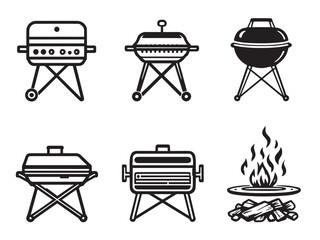 Tailgate Grill Outline Drawing