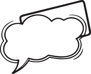  Hand Drawn Comic Speech Bubble– Vector Doodle Style Talk, Thought & Chat Balloons	