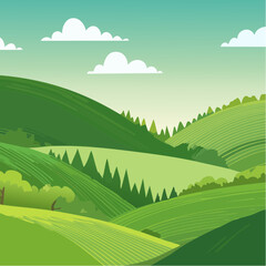 Obraz premium Vibrant Green Striped Background, Abstract Design, Dynamic Textures, Ideal for Modern Graphic Projects.