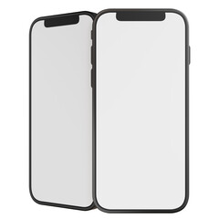 3d render of Smartphone mockup with screen blank collection