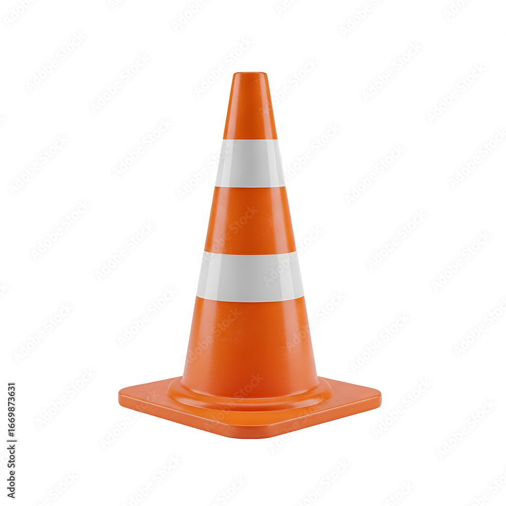 Aufkleber creating a traffic cone with transparent background: a step-by-step guide for designers, digital art