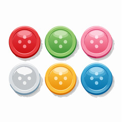 Set of 6 buttons