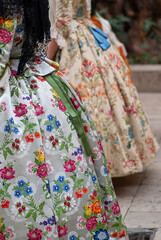 Naklejka premium Detalle traje de fallera