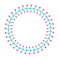 Colorful Mexican Floral Ornament Vector