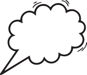  Hand Drawn Comic Speech Bubble– Vector Doodle Style Talk, Thought & Chat Balloons	