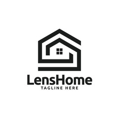 Minimalist real estate logo design
