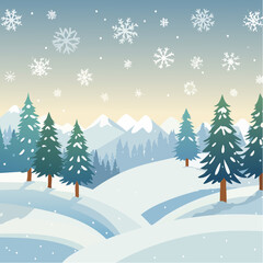 Snow flakes card
