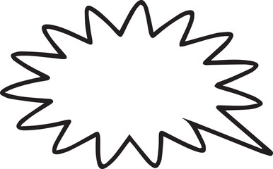 Hand Drawn Comic Speech Bubble– Vector Doodle Style Talk, Thought & Chat Balloons