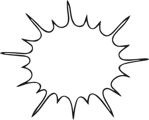 Hand Drawn Comic Speech Bubble– Vector Doodle Style Talk, Thought & Chat Balloons