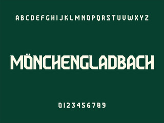 Bold and clear display font featuring 