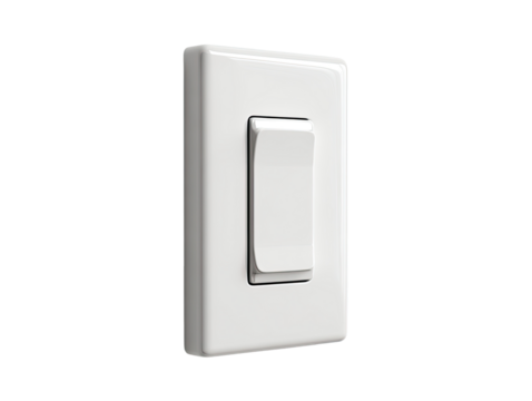 White toggle switch