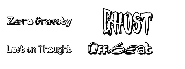 vector illustration of the words for t shirt design