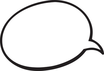 Hand Drawn Comic Speech Bubble– Vector Doodle Style Talk, Thought & Chat Balloons