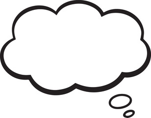 Hand Drawn Comic Speech Bubble– Vector Doodle Style Talk, Thought & Chat Balloons