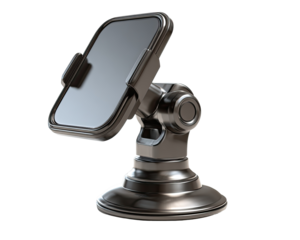 3D render of a smartphone car mount