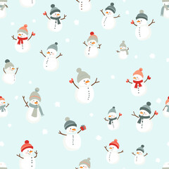 seamless pattern with santa