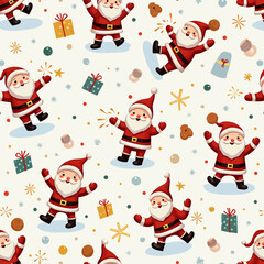 seamless pattern with christmas toys