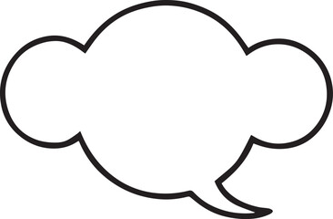 Hand Drawn Comic Speech Bubble– Vector Doodle Style Talk, Thought & Chat Balloons