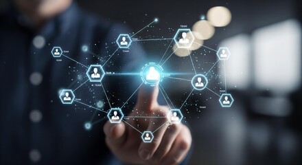 The Digital Fabric of Teamwork: Visualizing Connectivity in a Holographic Organization