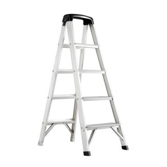 A step ladder with nonslip feet, ensuring safety while working at heights, highlighted on a white background