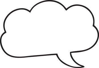  Hand Drawn Comic Speech Bubble – Vector Doodle Style Talk, Thought & Chat Balloons