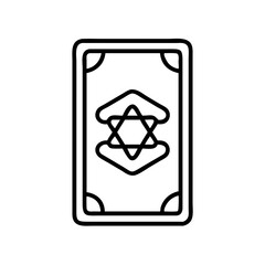 Explore mystical tarot card reading with star of david symbol for divination and guidance