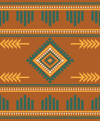 Tribal Ethnic Geometric Seamless Pattern Aztec  Navajo Southswest  Native American Southwestern design for fabric printing