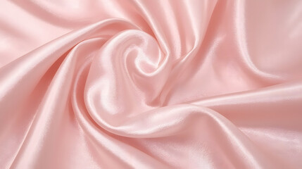 Rose Pink Satin &ndash; Luxury Silk Fabric Waves Photography
